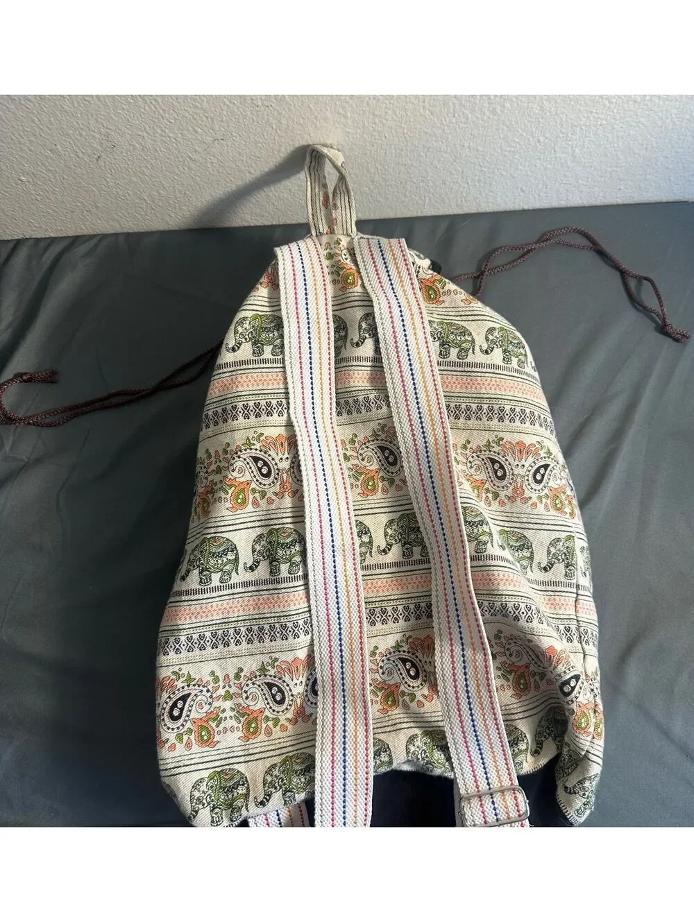 Elephant Backpack Boho Festival Patterned Bag